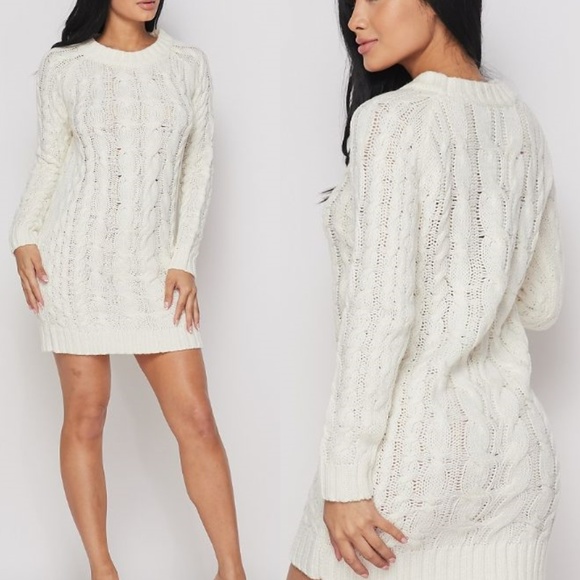 Ivory Sweater Dress - Picture 2 of 10